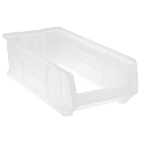 Clear Jumbo Ultra Bin 23.88'' W x 11'' D x 7'' H - Case of 4 (23.875 in W x 7 in D x 11 in H)