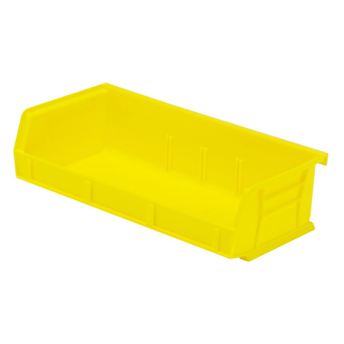 Yellow Ultra Stack and Hang Bins 5.38'' W x 11'' D x 3'' H - Case of 8 (5.38 in W x 3 in D x 11 in H)