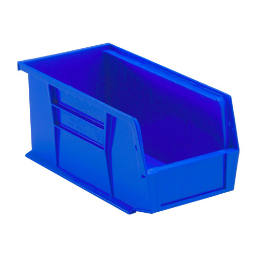 Blue Ultra Stack and Hang Bins 10.88'' W x 5.5'' D x 5'' H - Case of 12 (10.88 in W x 5 in D x 5.5 in H)