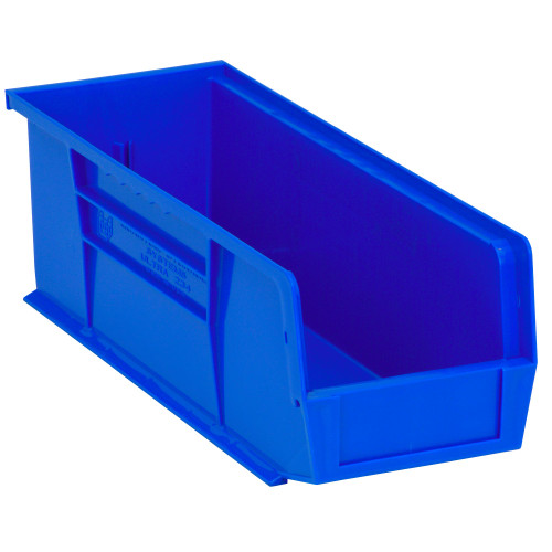 Blue Ultra Stack and Hang Bins 14.75'' W x 5.5'' D x 5'' H - Case of 12 (14.75 in W x 5 in D x 5.5 in H)