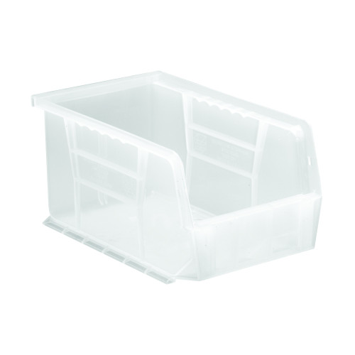 Clear Ultra Stack and Hang Bins 9.25'' W x 6'' D x 5'' H - Case of 12 (9.25 in W x 5 in D x 6 in H)
