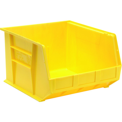 Yellow Ultra Stack and Hang Bins 18'' W x 16.5'' D x 11'' H - Case of 3 (18 in W x 11 in D x 16.5 in H)