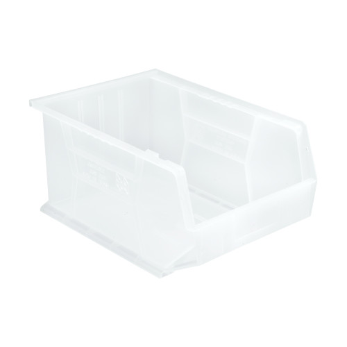 Clear Ultra Stack and Hang Bins 16'' W x 11'' D x 8'' H - Case of 4 (16 in W x 8 in D x 11 in H)
