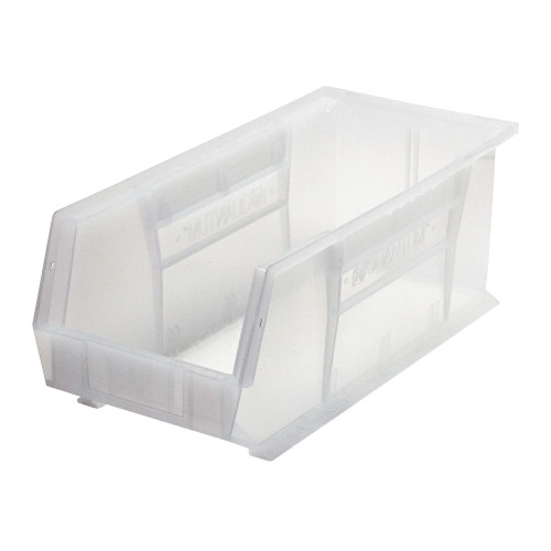 Clear Ultra Stack and Hang Bins 18'' W x 8.25'' D x 7'' H - Case of 6 (18 in W x 7 in D x 8.25 in H)