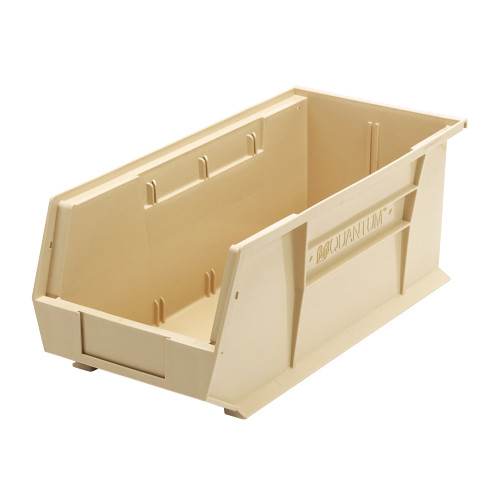 Ivory Ultra Stack and Hang Bins 18'' W x 8.25'' D x 7'' H - Case of 6 (18 in W x 7 in D x 8.25 in H)