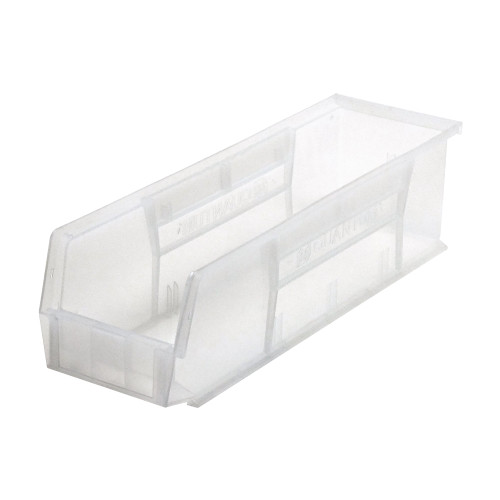 Clear Ultra Stack and Hang Bins 18'' W x 5.5'' D x 5'' H - Case of 12 (18 in W x 5 in D x 5.5 in H)