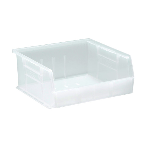 Clear Ultra Stack and Hang Bins 10.88'' W x 11'' D x 5'' H - Case of 6 (10.88 in W x 5 in D x 11 in H)