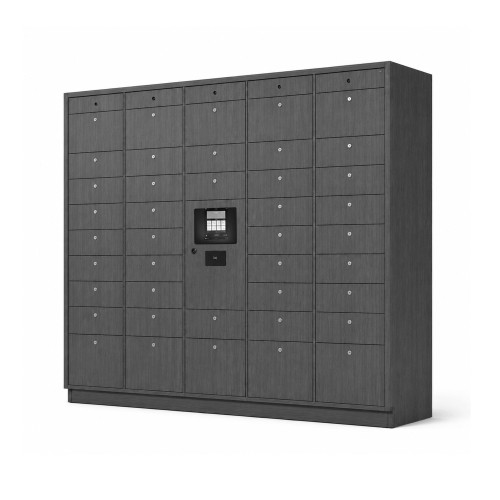 46-Opening IT Asset Management Smart Locker System - open position (82 in W x 80 in D x 24 in H)