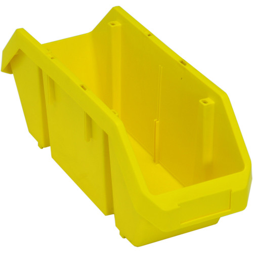 Yellow QuickPick Double Sided Bin 18.5'' L x 6.63'' W x 7'' H Case of 10 (18.5 in W x 7 in D x 6.625 in H)