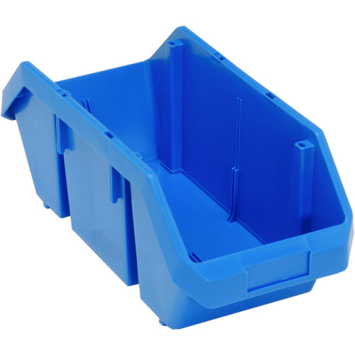 Blue QuickPick Double Sided Bin 18.5'' L x 8.38'' W x 7'' H Case of 10 (18.5 in W x 7 in D x 8.38 in H)