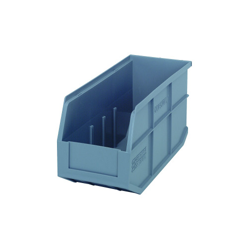 Gray Stackable Shelf Bin 14'' L x 6'' W x 7'' H Case of 6 (14 in W x 7 in D x 6 in H)