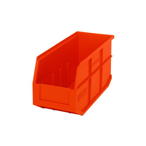 Orange Stackable Shelf Bin 14'' L x 6'' W x 7'' H Case of 6 (14 in W x 7 in D x 6 in H)