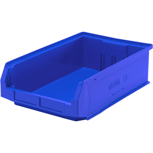 Blue Magnum Series Bin 19.75'' L x 12.38'' W x 5.88'' H Case of 6 (19.75 in W x 5.875 in D x 12.625 in H)