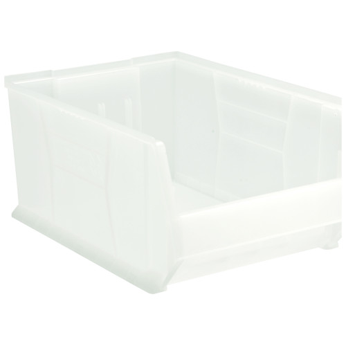 Hulk 24'' Stackable Storage Container 23.875''L x 16.5''W x 11''H - Clear Polypropylene (23.875 in W x 11 in D x 16.5 in