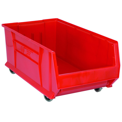 Hulk 30'' Mobile Stackable Storage Container 29.875''L x 16.5''W x 14''H - Red (29.875 in W x 11 in D x 16.5 in H)