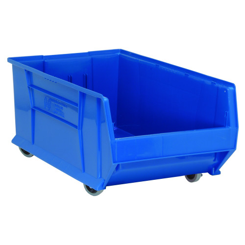 Hulk 30'' Mobile Stackable Storage Container 29.875''L x 18.25''W x 15''H - Blue (29.875 in W x 12 in D x 18.25 in H)