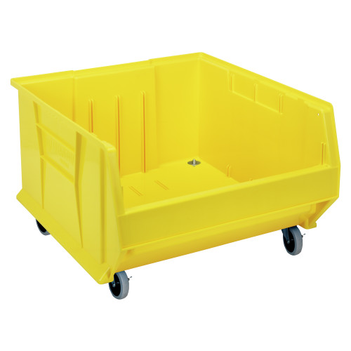 Hulk 24'' Mobile Storage Stackable Container 22.5''W x 23.875''D x 15''H - Yellow (23.875 in W x 12 in D x 22.5 in H)