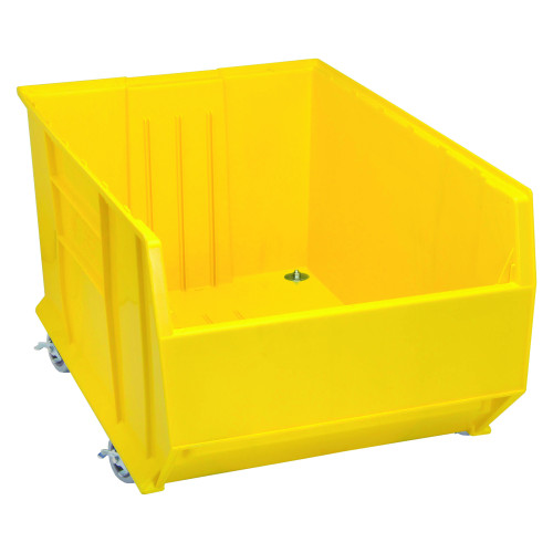Hulk 36'' Mobile Stackable Storage Container 35.875''L x 23.875''W x 20.5''H - Yellow (35.875 in W x 17.5 in D x 23.875 