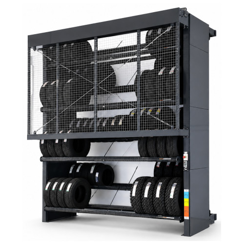 Vertical Tire Carousel - 31 inch Max Tire Diameter - Approximately 158 Tire Capacity
