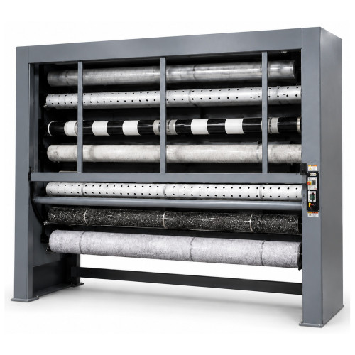 Vertical Roll Storage Carousel - 24 inch Max Roll Diameter - 7-Roll Capacity storage rack