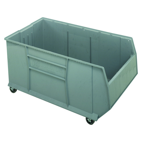 Gray 42 inch Mobile RackBin with Casters for storage