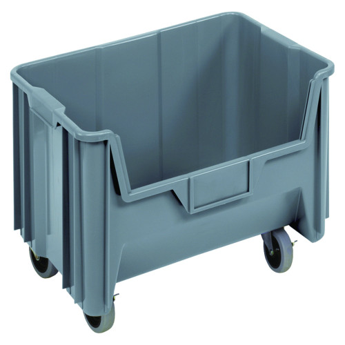 Mobile Stack Container - Gray for small parts storage