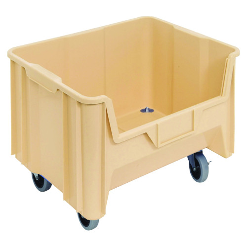 Mobile Giant Stack Container - Ivory for small parts storage