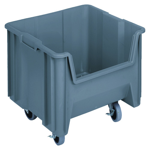 Mobile Giant Stack Container - Gray for small parts storage