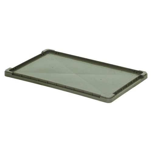 Straight Wall Container Lid - Gray - Fits RSO1215-5 and RSO1215-7 for small parts storage