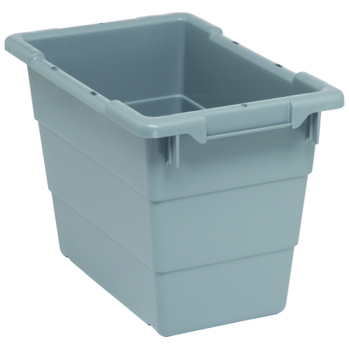 Cross Stack Tub - Gray - 5.51 Gallon for small parts storage