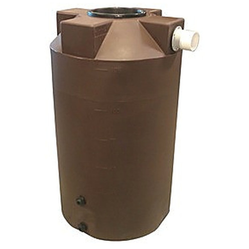 125 Gallon Rainwater Collection Tank - 30 inch Diameter x 50 inch H - Polyethylene - Above Ground for storage