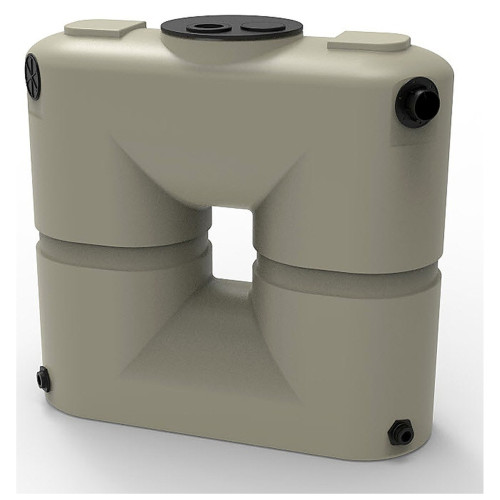 130 Gallon Slimline Polyethylene Water Storage Tank - 18 inch Diameter x 50 inch Length x 48 inch Height for