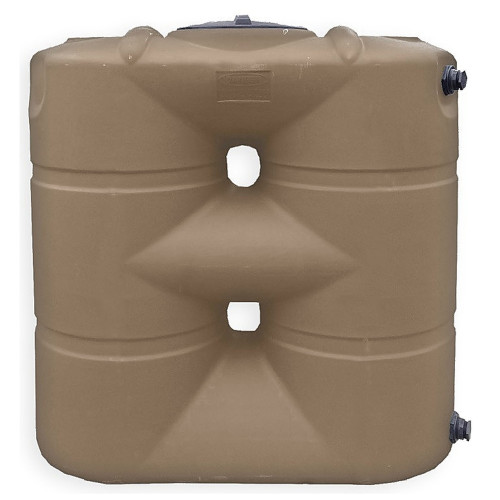 265 Gallon Slimline Polyethylene Water Storage Tank - 25 inch Diameter x 64 inch H x 59 inch L - Above Ground for