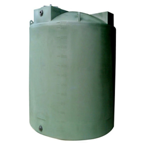 3000 Gallon Vertical Polyethylene Water Storage Tank - 96 inch W x 96 inch D x 109 inch H for storage