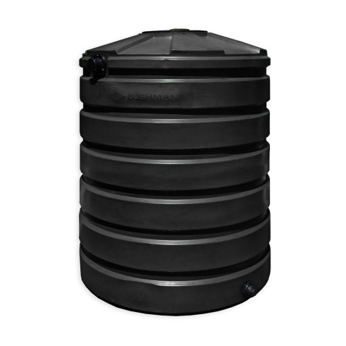 330 Gallon Above Ground Rainwater Collection Tank - 45 inch Diameter x 64 inch H - Polyethylene