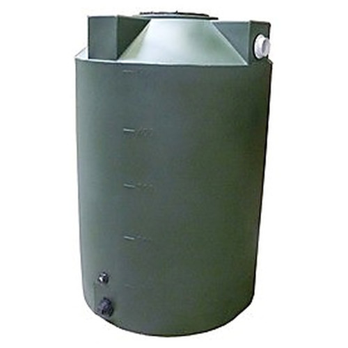 500 Gallon Rainwater Collection Tank - 48 inch Diameter x 71 inch H - Above Ground - Polyethylene for storage