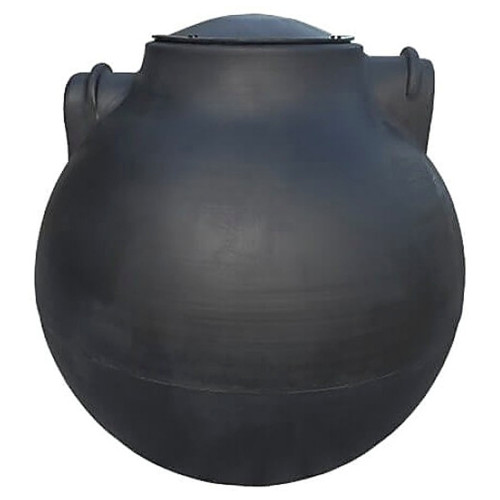 500 Gallon Underground Septic Pump Tank - 64 inch W x 64 inch D x 67 inch H - Black Polyethylene for storage