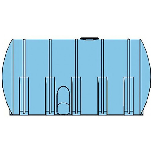 6025 Gallon Heavy Duty Horizontal Leg Tank with Baffles - 99 inch W x 193 inch D x 106 inch H for storage