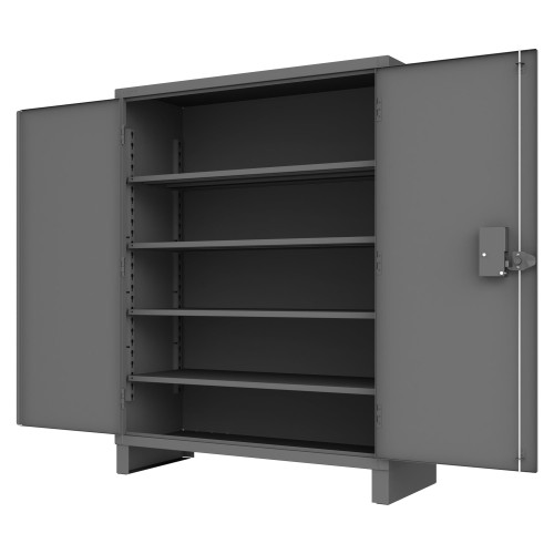 Access Control Cabinet - 4 Adjustable Shelves - Gray for storage
