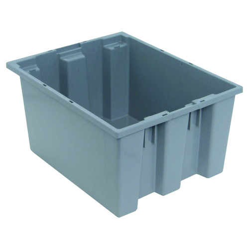 Stack and Nest Tote - Gray for small parts storage