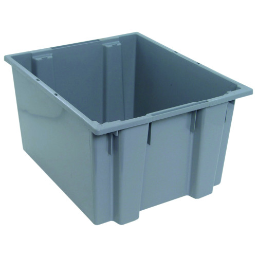 Stack and Nest Tote - Gray for small parts storage
