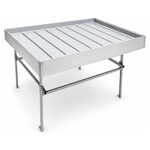 Standard Rolling Ebb & Flow Greenhouse Bench for Indoor Farming - 5'W x 4'L