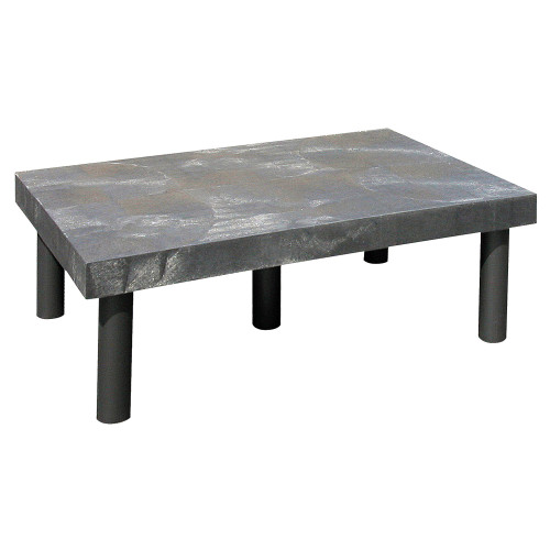 Polymer Dunnage Rack with Solid Top - Black - 700 lb Capacity for storage