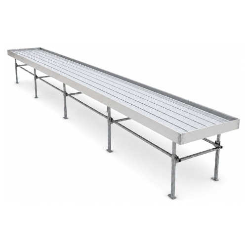 Max Roll Ebb & Flow Greenhouse Bench for Indoor Farming - 3'W x 40'L