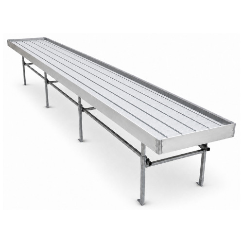 Max Roll Ebb & Flow Greenhouse Bench for Indoor Farming - 3'W x 16'L