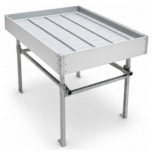Max Roll Ebb & Flow Greenhouse Bench for Indoor Farming - 3'W x 4'L