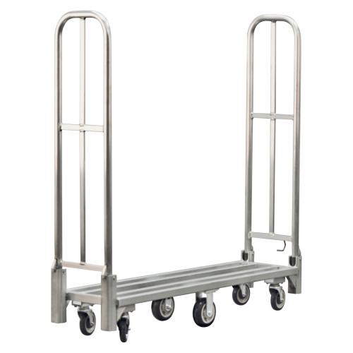 Heavy Duty Aluminum Folding Utility Cart with Handle - 1,500 lb Capacity for storage