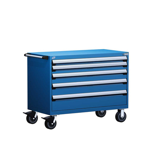 5-Drawer Heavy-Duty Mobile Drawer Cabinet 48'' W x 27D - R5BHG-3003