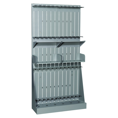Open Weapon Rack - Holds 24 Rifles with 2 Shelves for storage