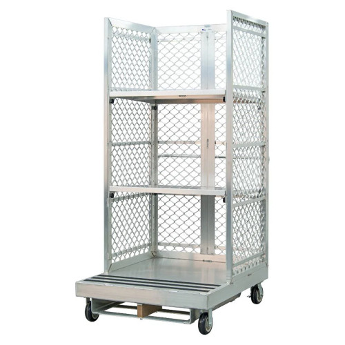 Order Picker Cage with 16 inch Platform - Aluminum - Hyster Lift Type
